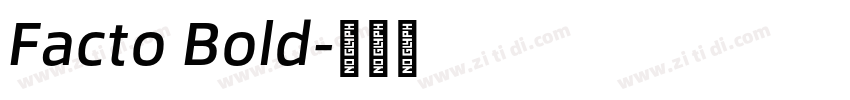 Facto Bold字体转换